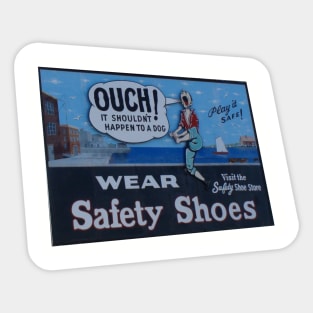 Safety Shoes Billboard Sticker